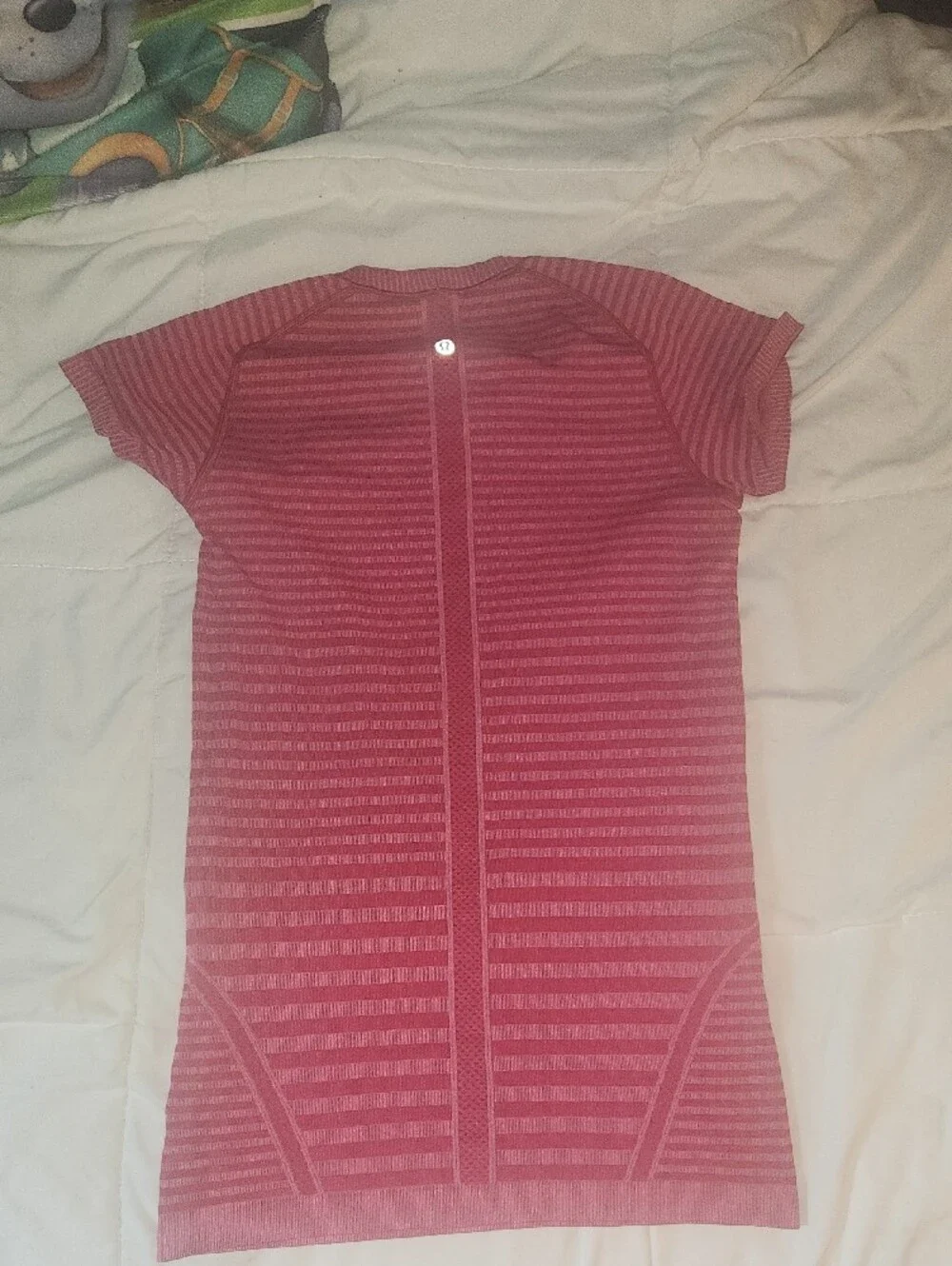 lululemon athletica Pink Striped Short Sleeve Tee - Picture 3 of 4
